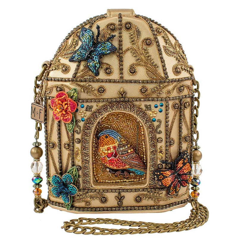 Mary Frances Accessories - Don't Be Cagey Crossbody Birdcage Handbag