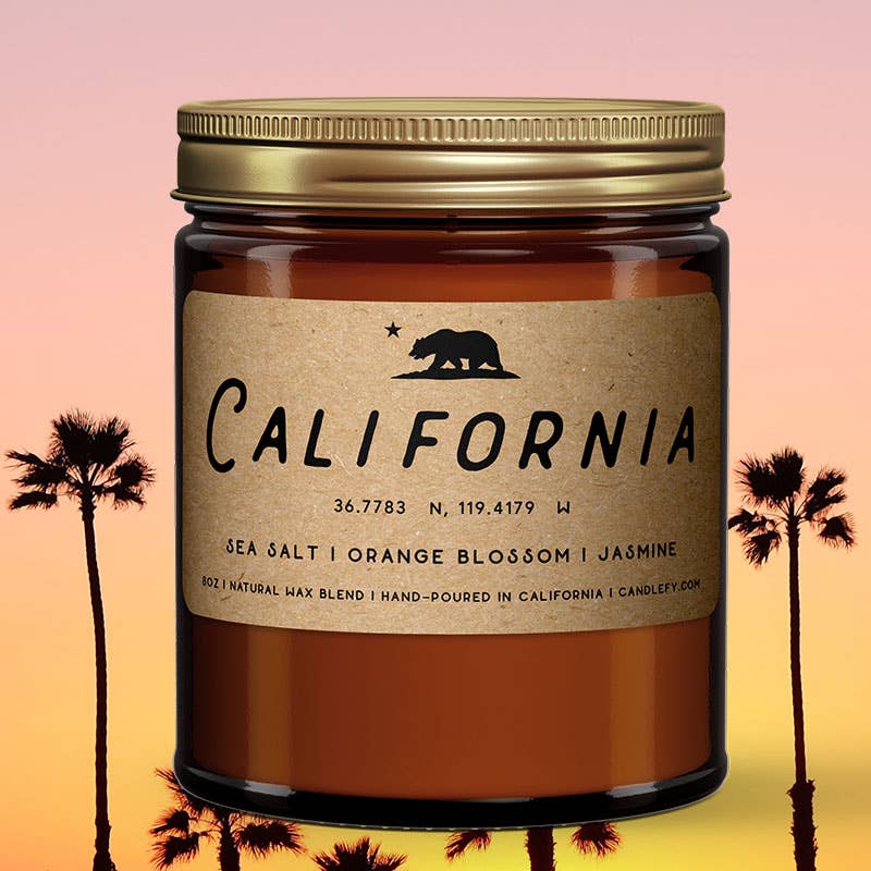 California Golden State Natural Wax Scented Candle