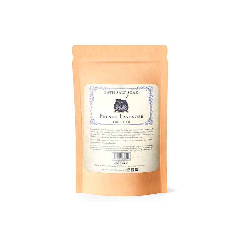 Three Sisters Apothecary - Bath Salt Soak Lavender & Chamomile