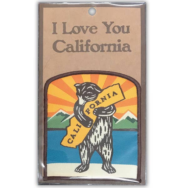 SF Mercantile - CA Mountain Bear Hug Embroidered Patch