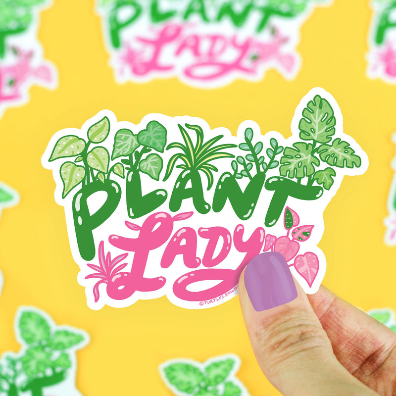 Plant Lady Gardener Succulent Collector Vinyl Sticker