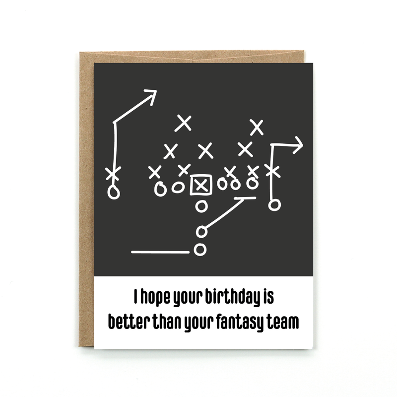 Public School Paper Co. - Fantasy Football Birthday Card