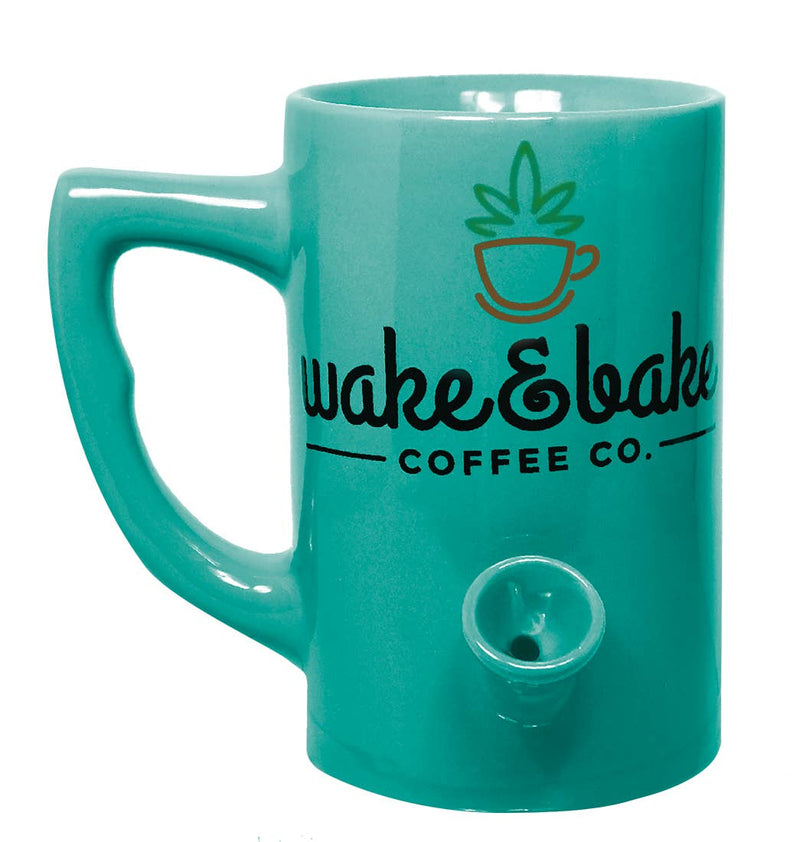 Colorful Wake & Bake Mug - Teal