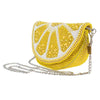 Mary Frances Accessories - Tart Beaded Lemon Crossbody Handbag